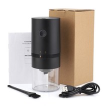 전동 자동 커피 그라인더 원두 분쇄기 커피로스터기 로스팅기계 휴대용 USB 충전식 전기 너트 그라인더 곡물 후추 콩 스 밀, CN_Black