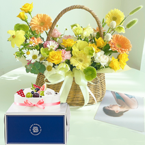 당일 꽃배달 생일 축하 꽃바구니 생화 꽃다발 케이크, 04.스프링데이&브랜드케익