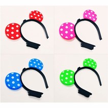 파티클럽 라이트 미키머리띠 22x17cm, 1+1)2개