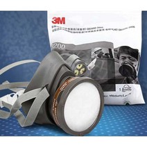 3M 방진 마스크 3200 원통형 풀세트 공장 차량도색, 1201 4종세트
