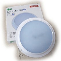 20W 선박용 실내용 LED 원형엣지등 슬림평판등, 24V