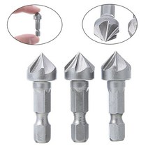 코너드릴 무선 충전 임팩트 전동 틈새 90도 카운터 싱크 드릴 비트 모따기 비트 14 hex shank carpentry woodworking angle point 베벨 절단, 3개, a