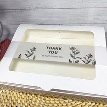포장띠지(땡큐플라워) / 62x5cm 25장 // THANK YOU