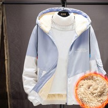 CLL 겨울 방한 자켓 심플 방수 후드 기모 집업 방풍 점퍼