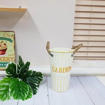abm화이트 빈티지 철제화분 25cm 화분/받침대/철제화분/바구니/화분박스