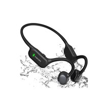 DACOM 최신 골전도 설계 & Bluetooth 5.3 기술 이어폰 bluetooth 마이크 포함 요령껏 스포츠 Type-C급속충전 5분간 충전하여 3시간 사용 8시간 연속