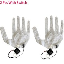 열선장갑 발열 온열 Usb 따뜻한 다섯 손가락 가열 패드 전기 난방 필름 스위치 시트 2 개, 03 2pcs with switch