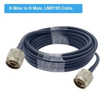 해외 N 남성 N 남성 낮은 손실 LMR195 케이블 확장 안테나 4G LTE 셀룰러 증폭기 휴대폰 신호 부스터 와이, N Male to N Male, 30M