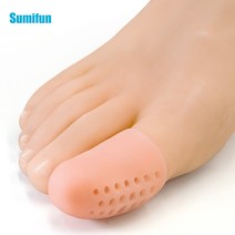 옥수수 246810pcs 엄지 발가락 보호대 엄지 케어 실리콘 부드러운 통기성 발 물집 발가락 캡 커버 손가락 보호, 10개
