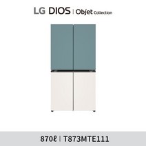 [LG전자] 디오스 오브제컬렉션 원매직 냉장고 (T873MTE111), 민트+베이지
