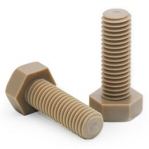 M10 PEEK 육각 볼트 부식 방지 헥사곤 헤드 나사 피크 스크류, M10 (1개), 40mm