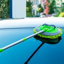 엘로몽키 2in1 길이조절 워시미트 셔닐패드 세차용브러쉬, 1개