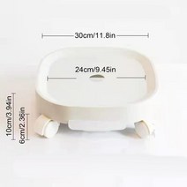 24cm/27cm 플랜트 캐디 바퀴 4 개 및 배수 트레이 정원 롤링 플랜터 트롤리 플랜트 스탠드 트레이 적재 용량 50KG/60KG, [03] 24cm Load 50KG