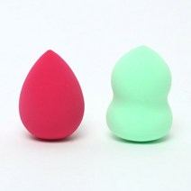 화장퍼프 6color 메이크업 스펀지 5개 set, 물방울퍼프-오렌지(5개)