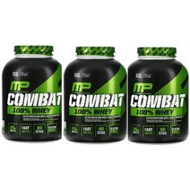 머슬팜 컴뱃100%웨이 아이솔레이트 프로틴 단백질쉐이크 25g 기회의창 쿠키앤크림맛 2.69kg [3개]