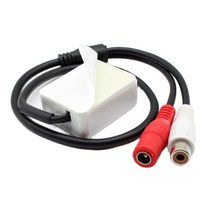 CCTV 마이크 CCTV 마이크 오디오 픽업 RCA 12V DC 케이블 장치 보안 DVR 카메라 음성 캡처, 한개옵션0