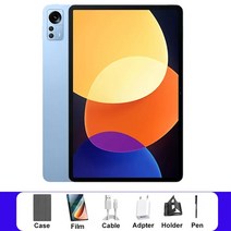 2023 패드 6 프로 태블릿 안드로이드 스냅드래곤 870 4G 5G 듀얼 SIM 카드 LTE 전화 통화 GPS 노트북 블루투스 와이파이 탭 P, 없음, 2.WHITE - 12GB 512GB