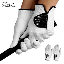 세인트나인 천연양피 여성용 양손 골프장갑 2set, 여성용 양손 18호 2set