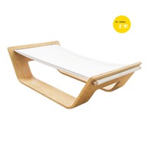 캣워커 방충망 박스집 소파 캣폴 울타리 스크래처 투명 캣월 고양이 해먹 방묘창, 베이지 침대, M-중형