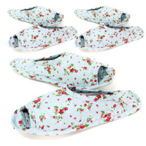 이티엔커머스 퀼트 실내화 3p, 민트 꽃송이, 3개