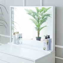 인디우드 알토 스탠딩 화장대 탁상 거울 800, 화이트