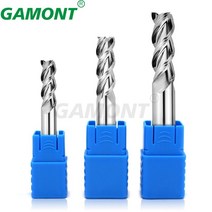 GAMONT-밀링 커터 합금 코팅 텅스텐 강철 공구 알루미늄 HRC50 Cnc 가공 3 블레이드 엔드밀 탑 목재 밀링, [01] 1PC, [03] 2.0mmx50L