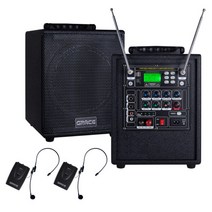 그레이스 150W 대학교 행사용스피커 헤드셋2개 EG-153