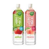 웅진 요거풋풋 사과 1.5Lx6개+요거상큼 복숭아 1.5Lx6개, 1.5L