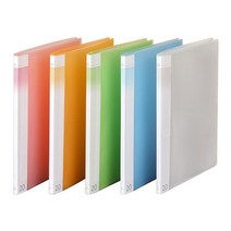 PP 인덱스클리어화일 20매 A4 주황 접착식 F529-74, 없음