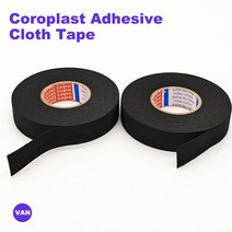 15 미터 새로운 Tesa 내열성 난연 테이프 Coroplast 접착 성 헝겊 테이프 자동차 케이블 하네스 배선 Loom 보호|테이프|, 1개, 15mm, 15M