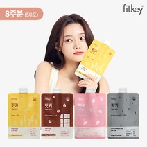 [곤약젤리 증정] 핏키 단백질 쉐이크 8주분/56개입(혼합), 단품, 맛:곡물2주+초코2주+딸기2주+흑임자2주