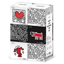 한예지 키스해링 ORIGINAL 천연펄프 미용티슈 250매 6입 1팩, 단품