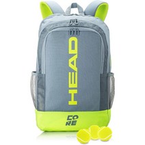 HEAD Core 테니스 백팩, 그레이 블랙, 배낭