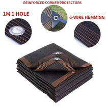 자외선 차단 HDPE 블랙 차양 그물 두꺼운 12 핀 90% 음영 비율 야외 Pergola 자동차 차고 빗물, [01] black, [15] 4x6m