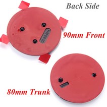 자동차엠블럼 이니셜 블랙 자동차 프론트 후드 보닛 트렁크 배지 엠블럼 스코다 옥타비아 2 3 A5 수퍼브, 02 Glossy Black_01 80mm