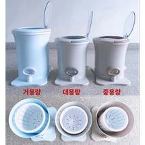 신발세탁기 전기가 필요 없는 수동 탈수기 학생 기숙사 유물 작은 손으로 당기는 로프 발로 작동하는 크랭크 건조 배럴 세탁기, A.A.다음의 무전기 탈수기는 옷만 탈수만 할 수 있고