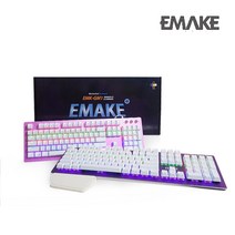 EMAKE 기계식 키보드 게이밍 이메이크 EMK-GM1, 퍼플