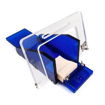 비누커터기 슬라이서 천연 모유비누 버터 커터 조정 가능한 덩어리 비누 아크릴 상자 절단 대패 도구 와이어 수제 수동 비누 절단, 철사 절단기