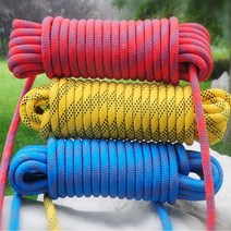 보조자일 8mm로프 20M 30M 등산 캠핑 화재응급구조용 강철비너2개포함, 30M(강철비너2개포함)