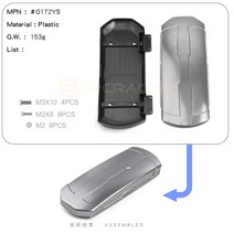 자동차 캠핑 루프 백 캐리어 GRC-시뮬레이션 지붕 화물 랙 1/10 RC 크롤러 자동차 축 SCX10 II 90046 Trax, 05 YS 1 Pcs