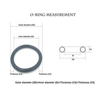 고무오링 패킹 실리콘 오링 고무링 OD10mm ~ 260mm * 3.5mm 두께/CS 녹색 FKM o 링 내유성 산 및 알칼리 방, 126 OD175x3.5mm  1pcs