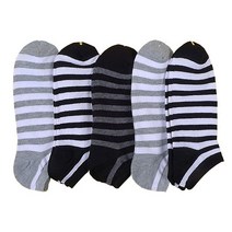 socean 남성 발목 면혼방 국산 투칼라 블랙 줄 양말 5p 검회 복숭아뼈 검정 남자 기본 발목 학생 어른 스니커즈 운
