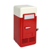 화장품냉장고 음료수냉장고휴대용 미니 780ml 냉장고 USB 전원 자동차 음료 쿨러 홈 데스크탑 보트 여행, 01 빨간