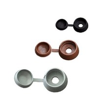 PVC 볼트캡 목조주택부속 나사볼트 연결너트 공구 가구 철 철물 볼트너트, 2.볼트캡/7X27/회색/MG