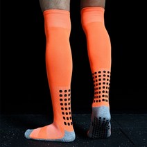 승마 양말 남성 여성 자전거 긴양말 과 미끄럼 방지 축구 통기성 무릎 높이 수건 바닥, 주황색, 무료 38-46, 주황색