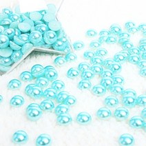 비즈공예재료 반진주비즈 (민트) 약120개(30g)