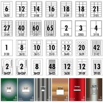 폼텍 라벨지(20매)/주소 우편 바코드 물류관리 파일 인덱스 분류 미디어 CD DVD 스티커 레이저잉크젯겸용, 주소용 LQ-3109