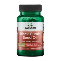스완슨 블랙 커민 씨드 오일 500mg 60베지캡슐, 60캡슐, 1개, 60캡슐