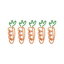 살림모아 클립 책갈피 당근, 5개