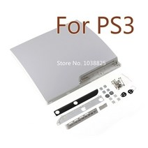 견고한 Ps3 슬림 2k 및 3k 부품에 대 한 1PC 블랙 화이트 전체 주택 셸 케이스-중국 ps3 2500 3000 콘솔 케, 02 white